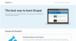 Desktop Screenshot of drupaltutor.com