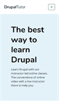 Mobile Screenshot of drupaltutor.com