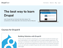 Tablet Screenshot of drupaltutor.com